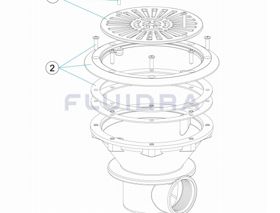 00271 sumidero D.210 salida lateral piscina prefabricada