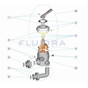 20569 Válvula selectoran1 1/2" bon Bayoneta + racoraje