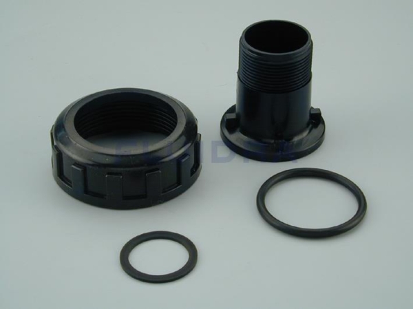4404120202 Enlace recto negro 1 1/2" Nuevo Astralpool