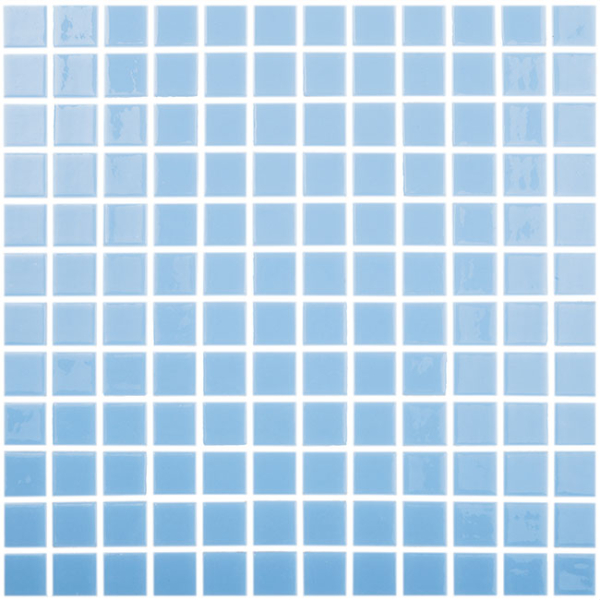 Gresite 107 liso azul celeste claro en malla