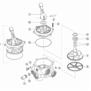 Valvula selectora Modelo VK6 Kripsol astralpool scp coral Qp quimicamp piscina filtracion