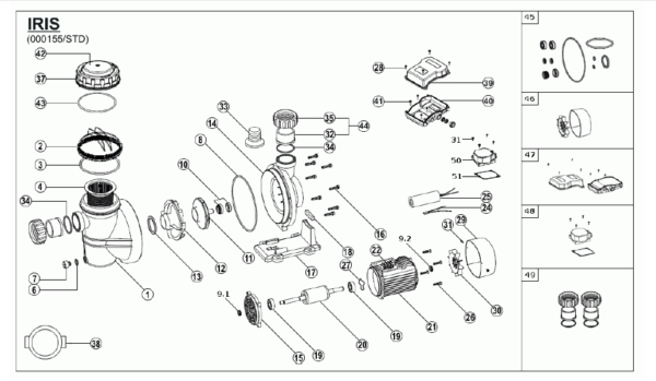recambio bomba iris espa piscina miguel cabello