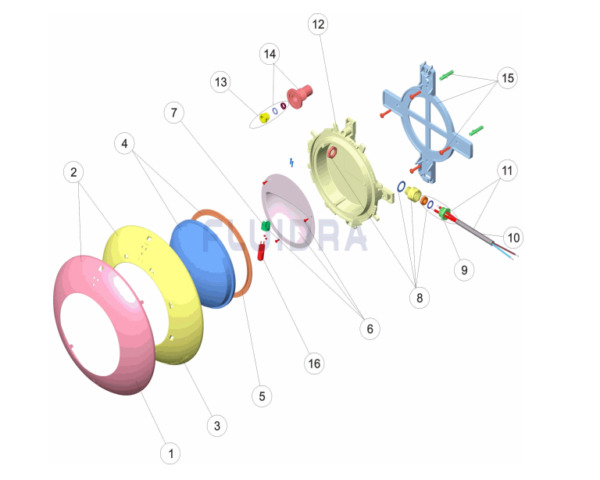 RECAMBIO PARA PROYECTOR EXTRA PLANO PIS/HORMIGON ASTRALPOOL MIGUEL CABELLO ELENA SL